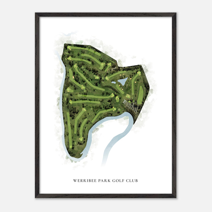 Print of Werribee Park Golf Club Classic Map