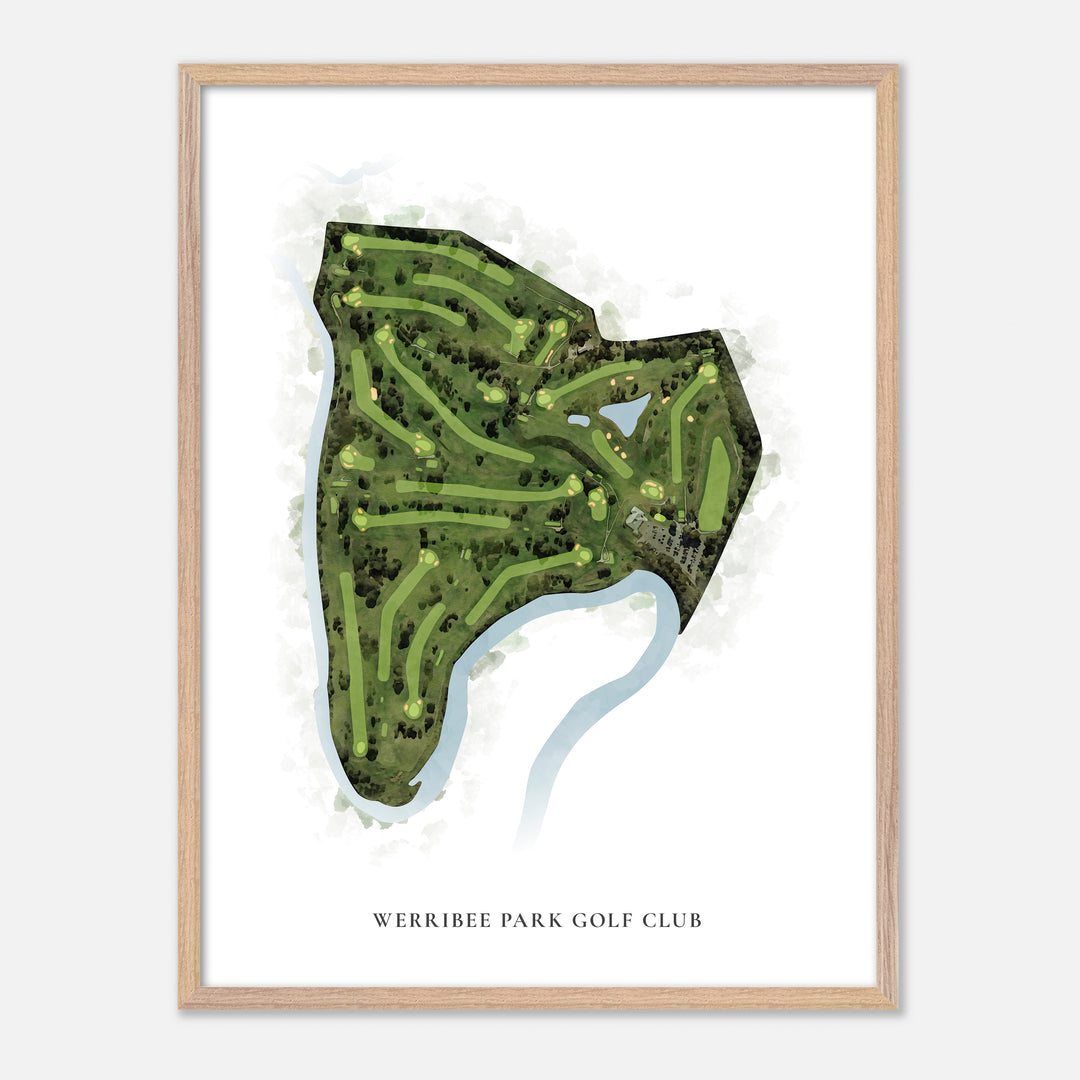 Print of Werribee Park Golf Club Classic Map