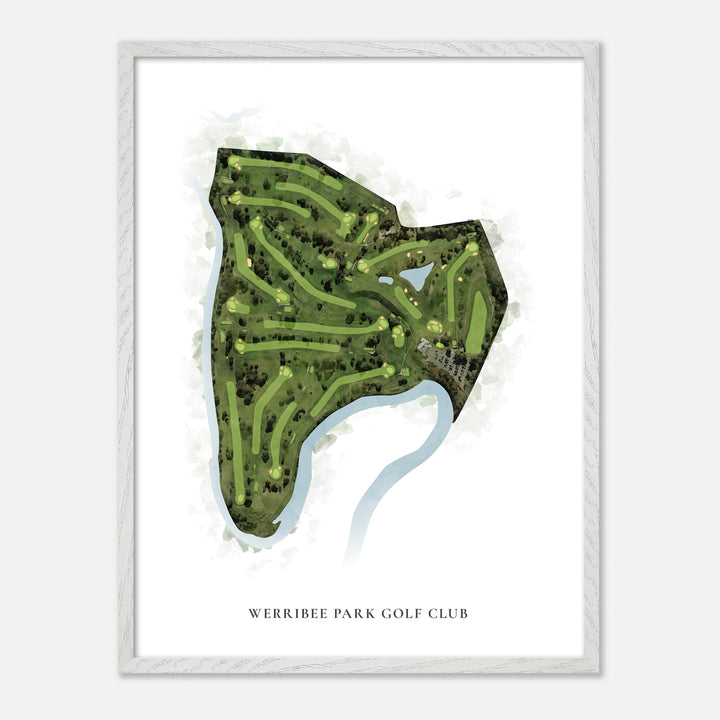 Print of Werribee Park Golf Club Classic Map