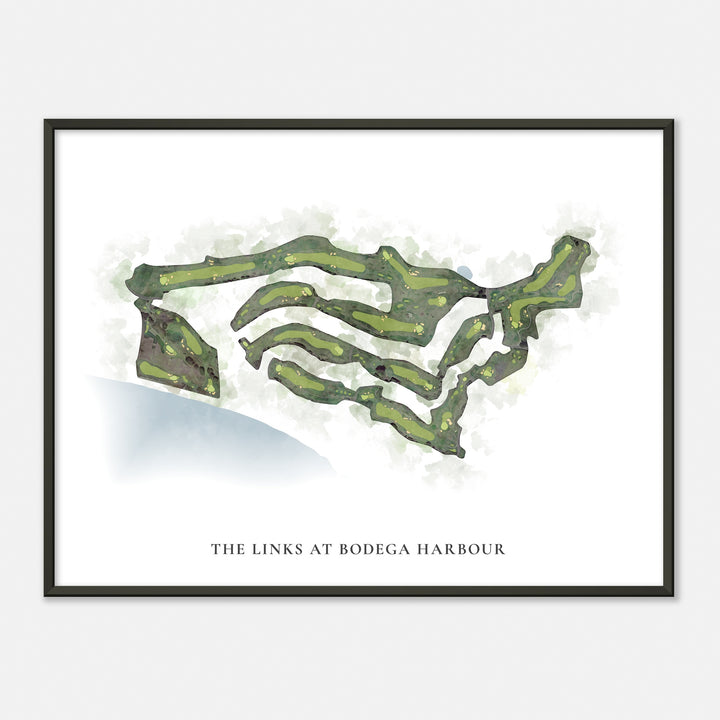 Print of The Links At Bodega Harbour Classic Map