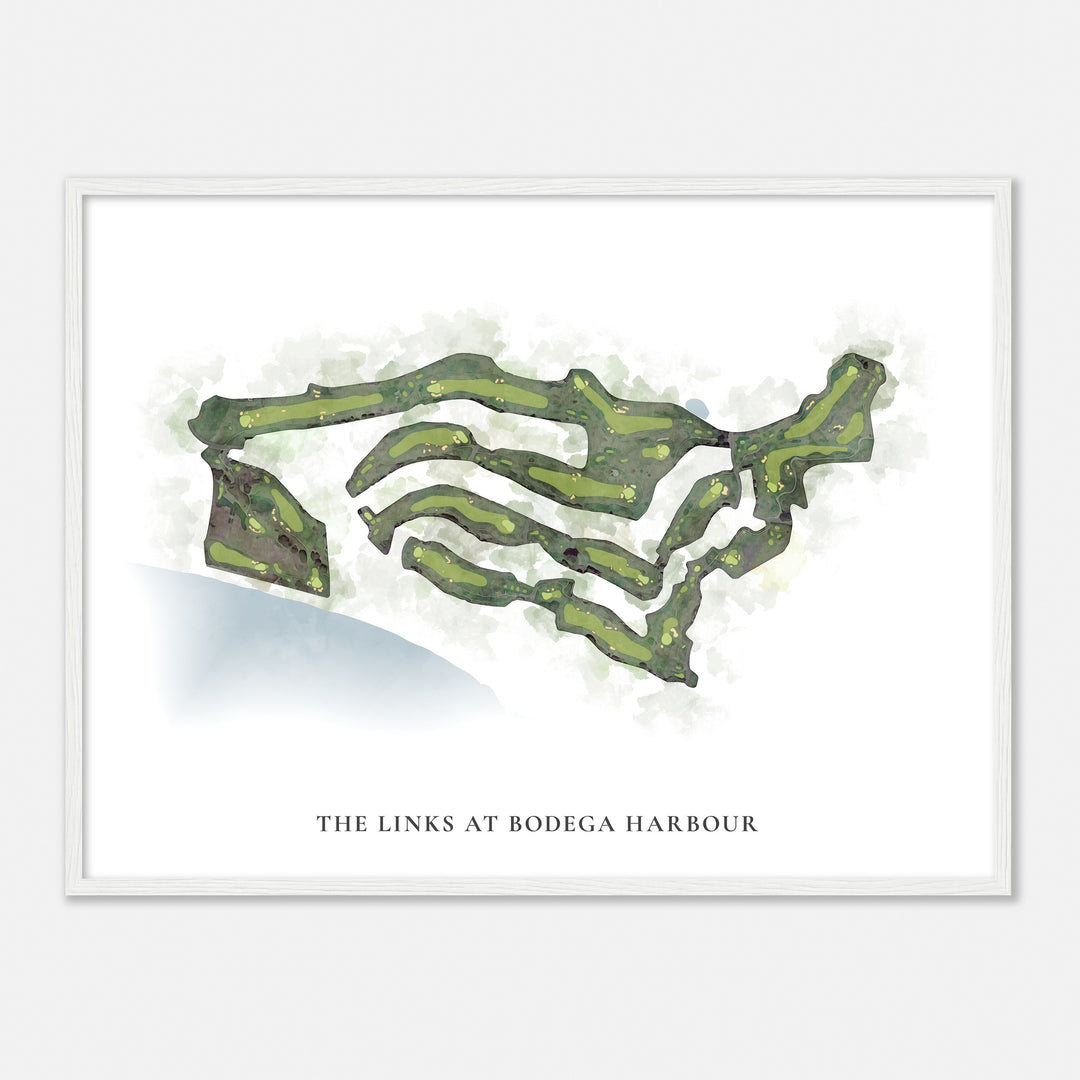 Print of The Links At Bodega Harbour Classic Map