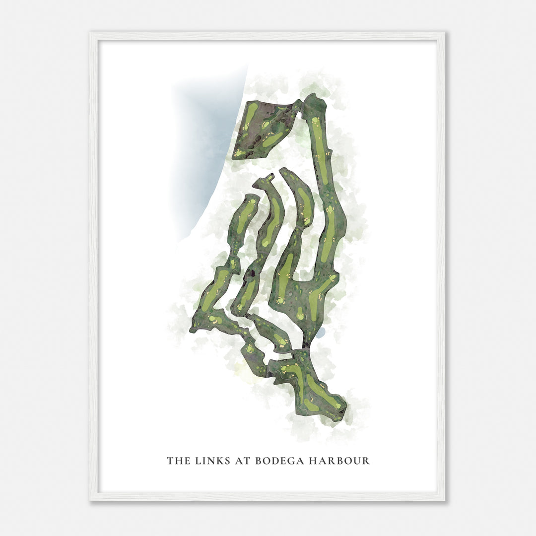 Print of The Links At Bodega Harbour Classic Map