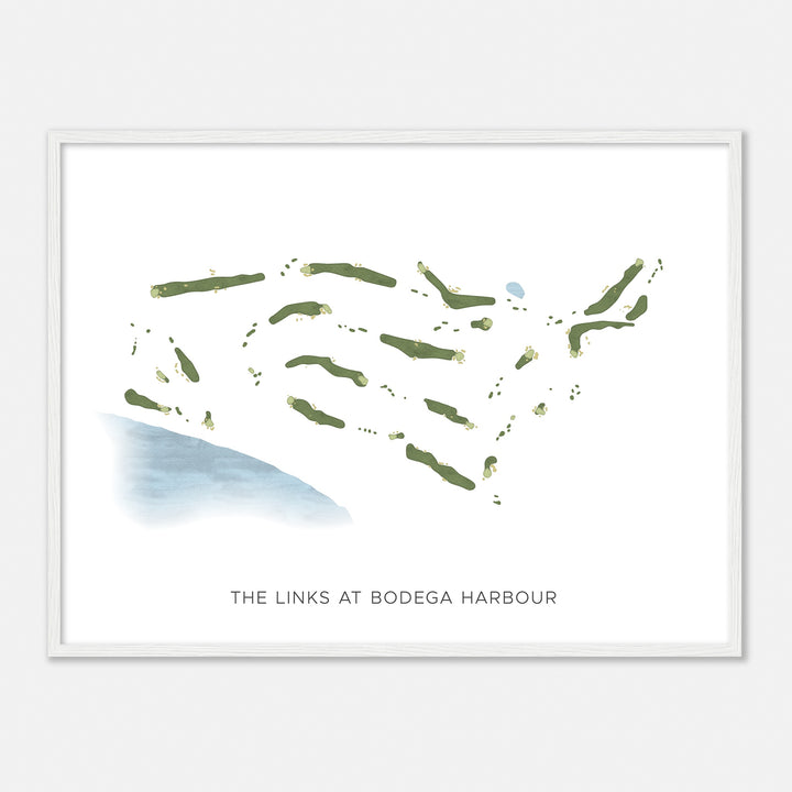 Print of The Links At Bodega Harbour Modern Map