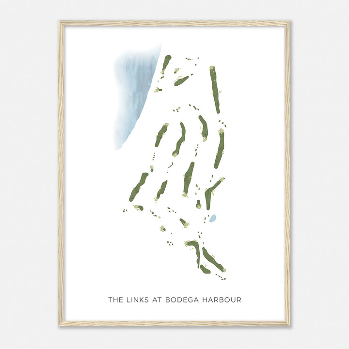 Print of The Links At Bodega Harbour Modern Map