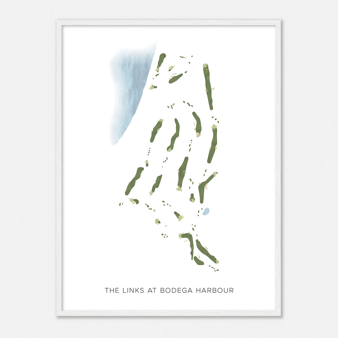 Print of The Links At Bodega Harbour Modern Map