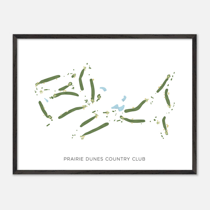 Print of Prairie Dunes Country Club Modern Map