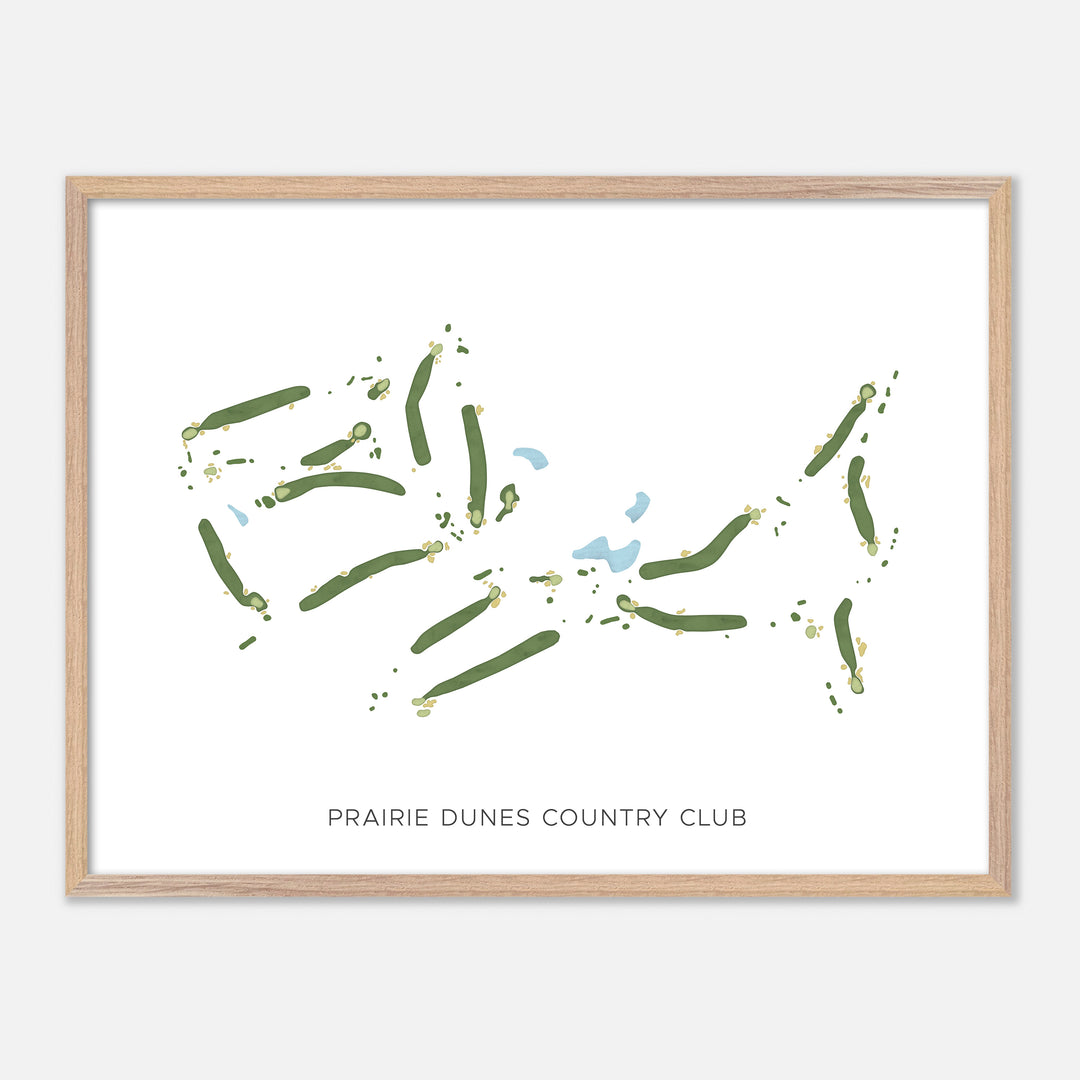 Print of Prairie Dunes Country Club Modern Map