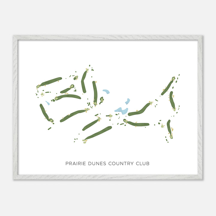 Print of Prairie Dunes Country Club Modern Map