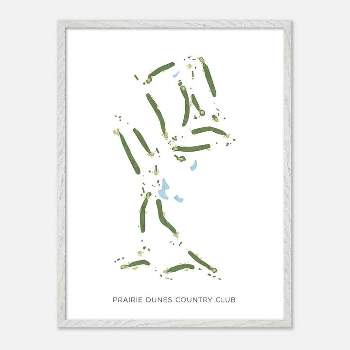 Print of Prairie Dunes Country Club Modern Map