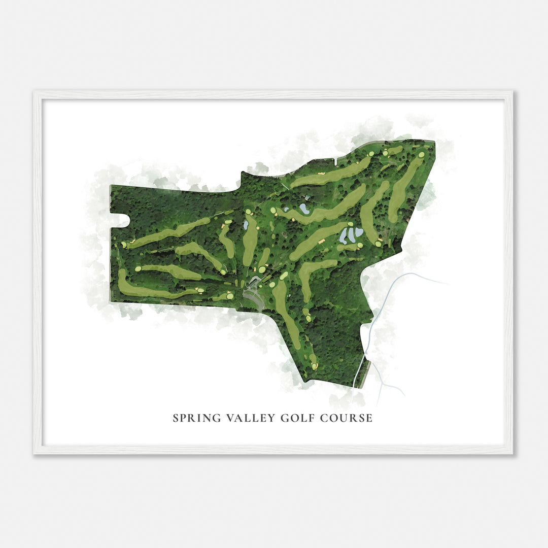 Print of Spring Valley Golf Course Classic Map