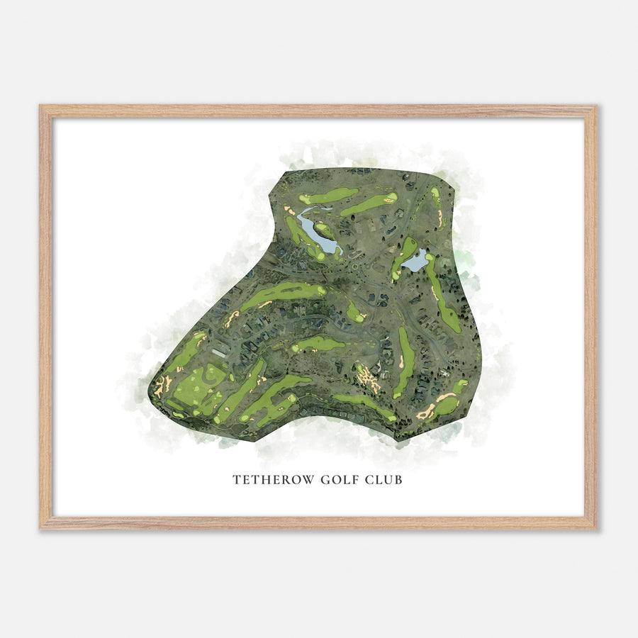 Print of Tetherow Golf Club Classic Map