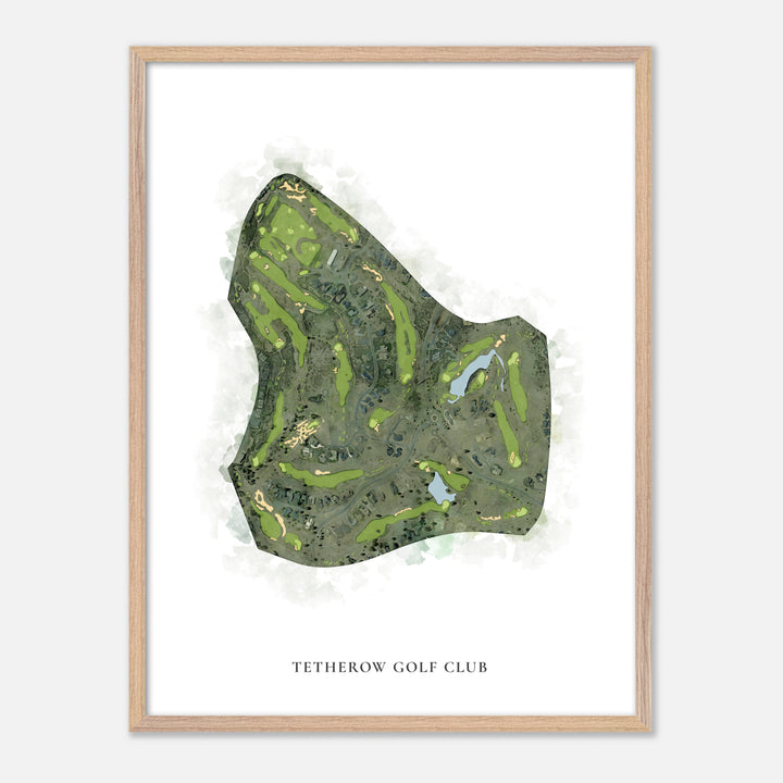 Print of Tetherow Golf Club Classic Map