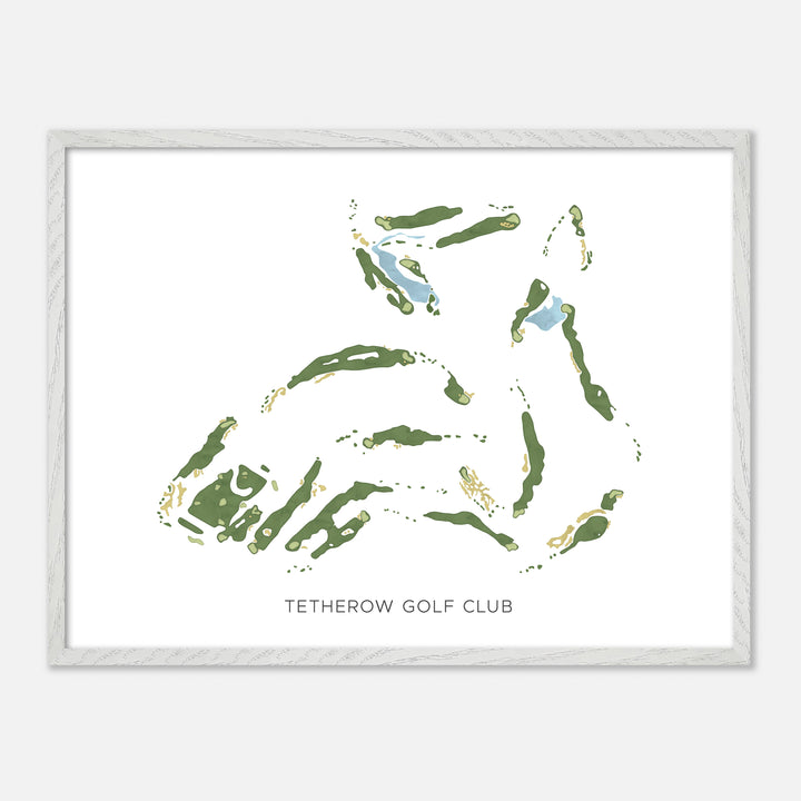 Print of Tetherow Golf Club Modern Map