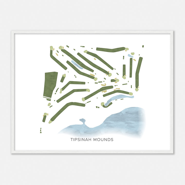 Print of Tipsinah Mounds Modern Map