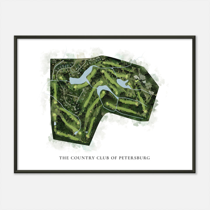 Print of The Country Club Of Petersburg Classic Map