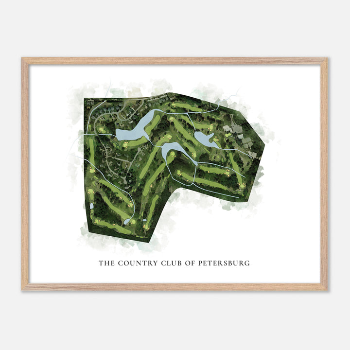 Print of The Country Club Of Petersburg Classic Map