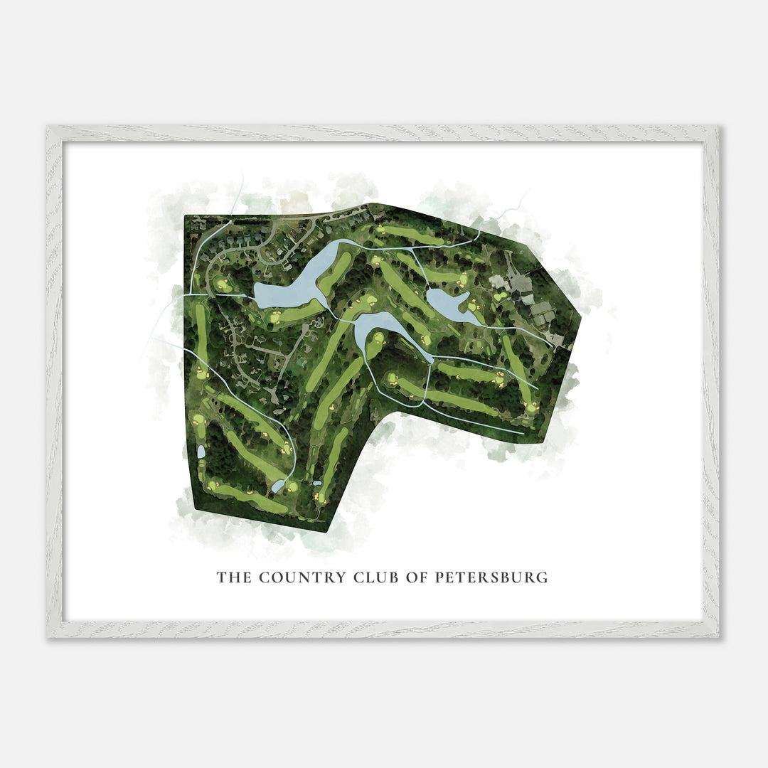 Print of The Country Club Of Petersburg Classic Map