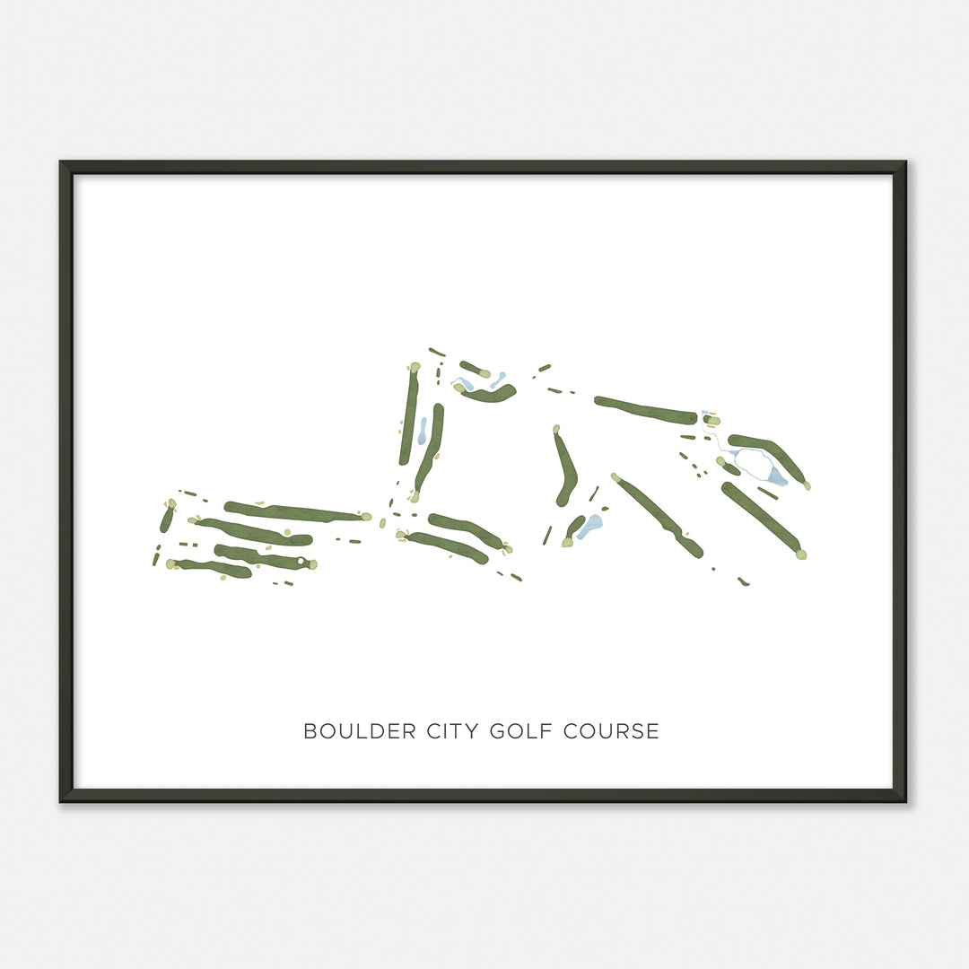 Print of Boulder City Golf Course Modern Map