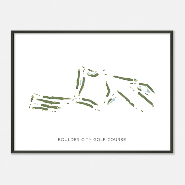 Print of Boulder City Golf Course Modern Map