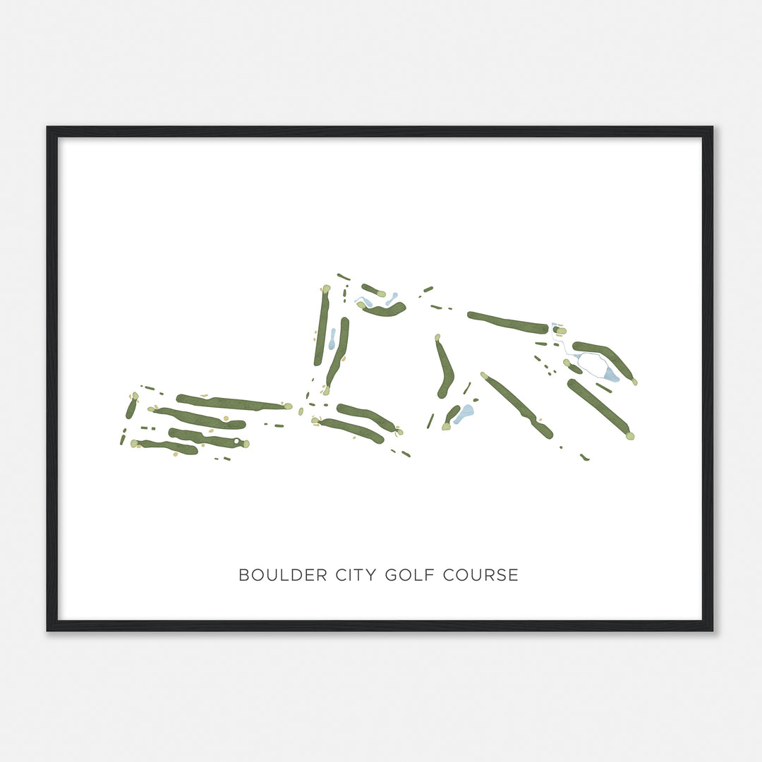 Print of Boulder City Golf Course Modern Map