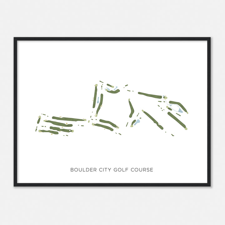 Print of Boulder City Golf Course Modern Map