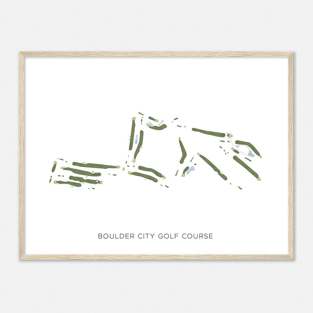 Print of Boulder City Golf Course Modern Map