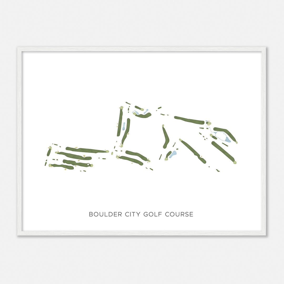 Print of Boulder City Golf Course Modern Map