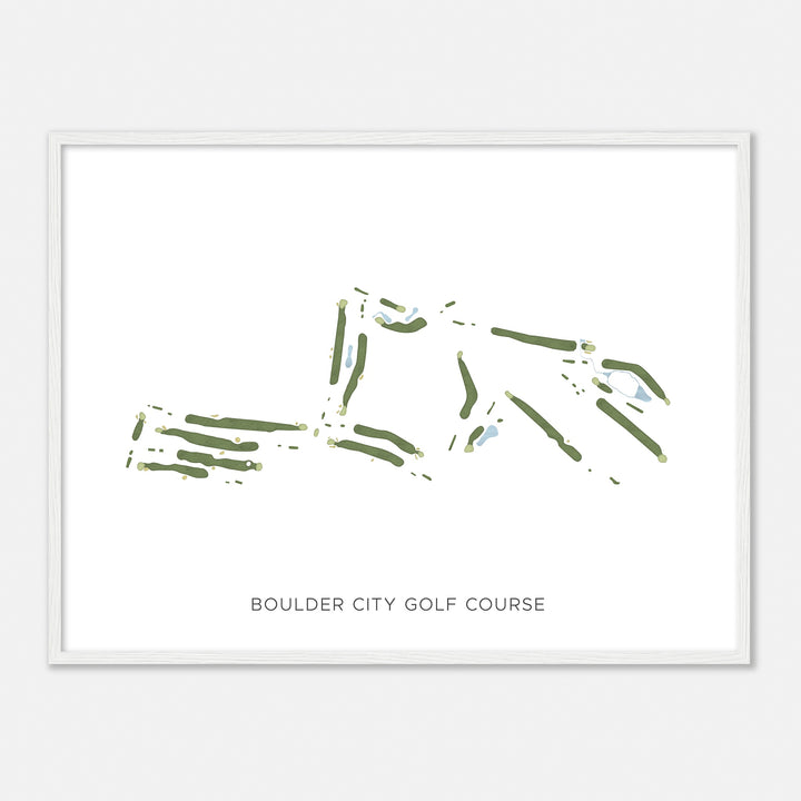 Print of Boulder City Golf Course Modern Map