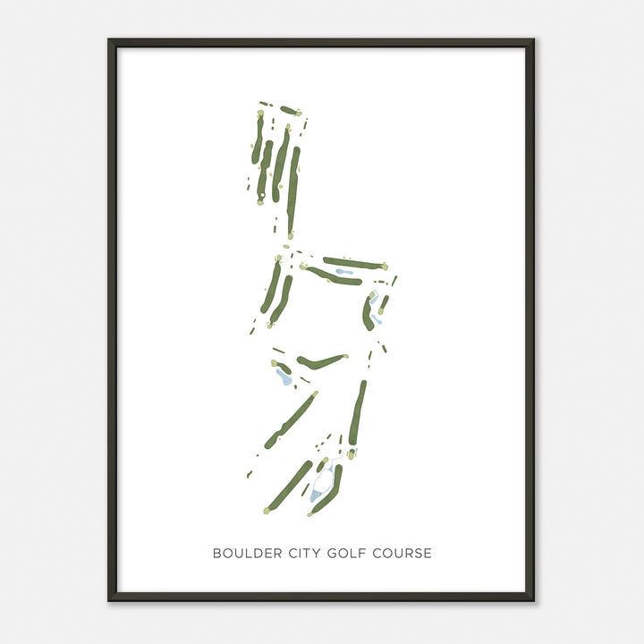 Print of Boulder City Golf Course Modern Map