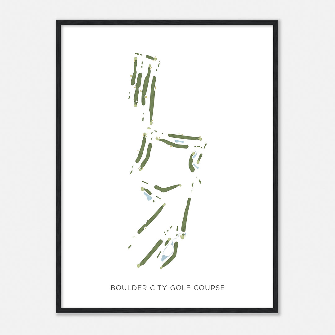 Print of Boulder City Golf Course Modern Map