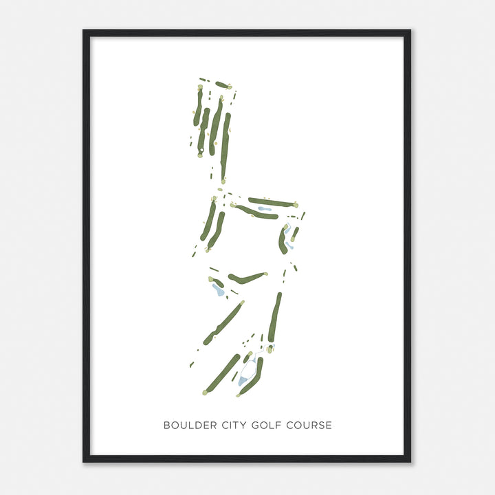 Print of Boulder City Golf Course Modern Map