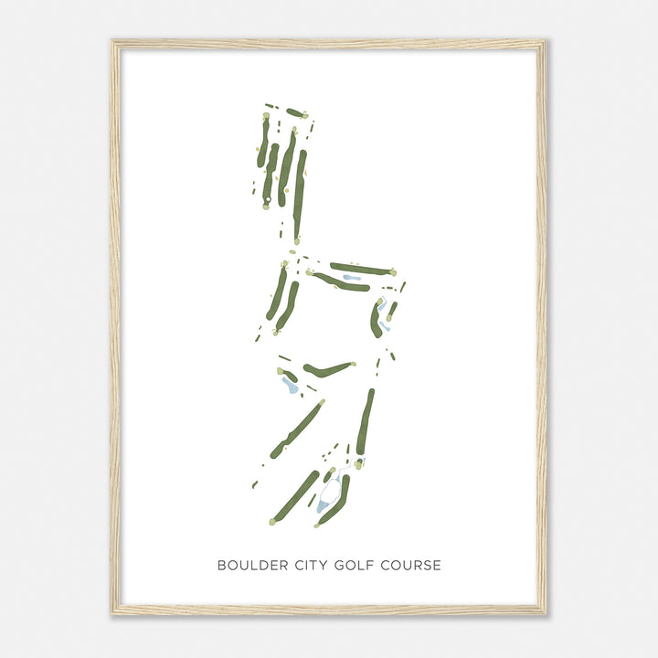 Print of Boulder City Golf Course Modern Map