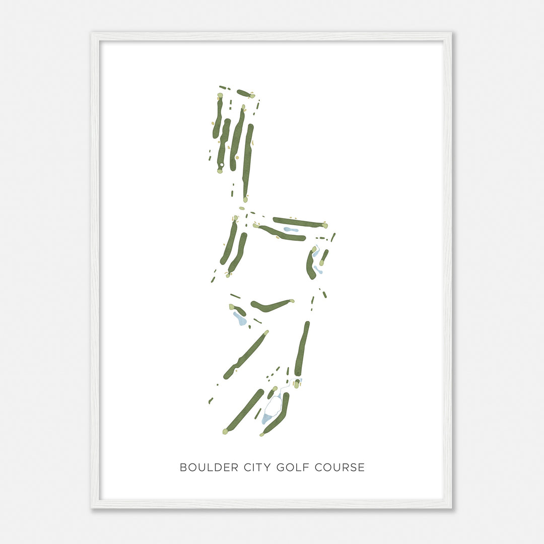 Print of Boulder City Golf Course Modern Map