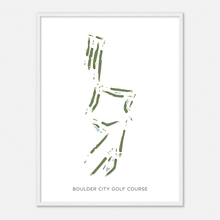 Print of Boulder City Golf Course Modern Map