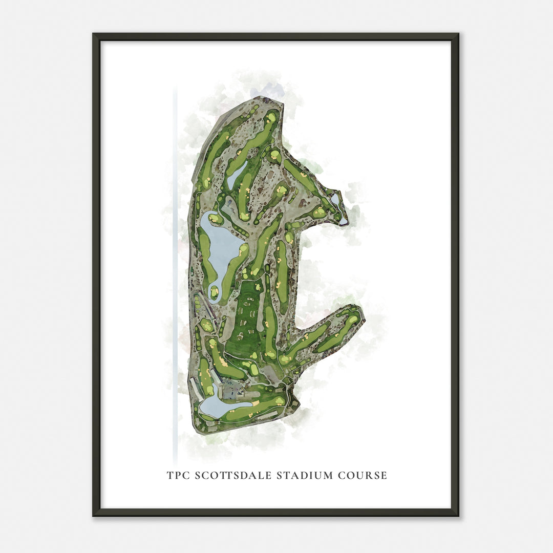 Print of Tpc Scottsdale Stadium Course Classic Map