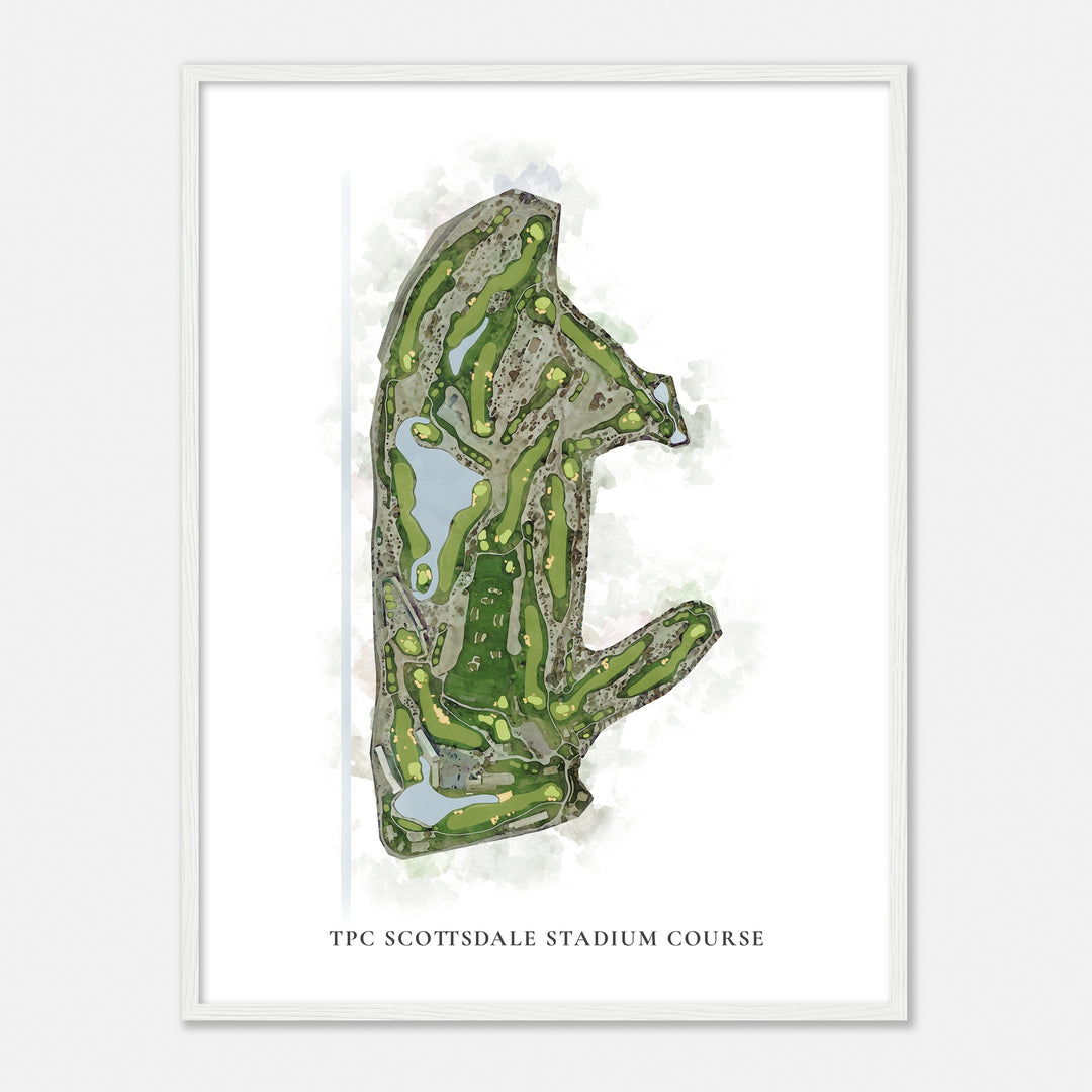 Print of Tpc Scottsdale Stadium Course Classic Map