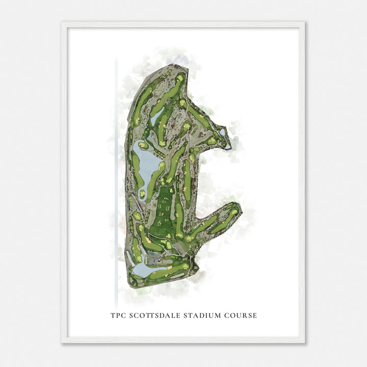 Print of Tpc Scottsdale Stadium Course Classic Map