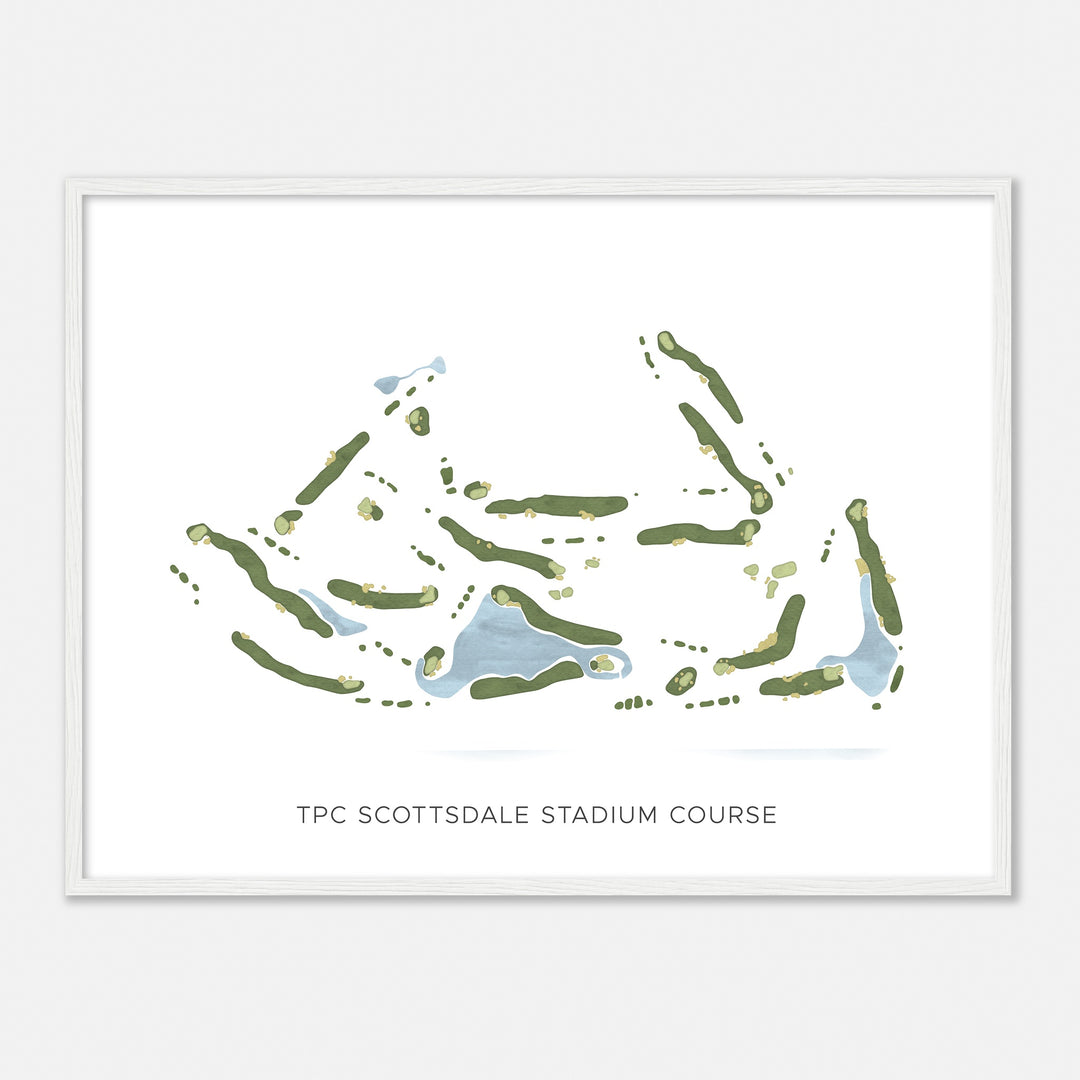 Print of Tpc Scottsdale Stadium Course Modern Map