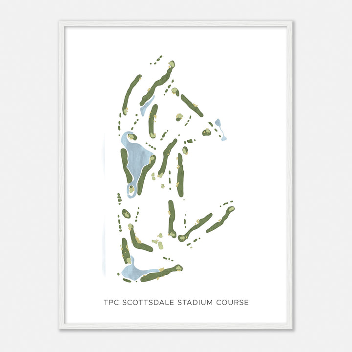 Print of Tpc Scottsdale Stadium Course Modern Map