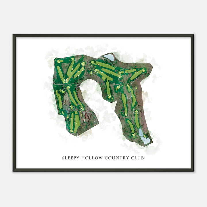 Print of Sleepy Hollow Country Club Classic Map