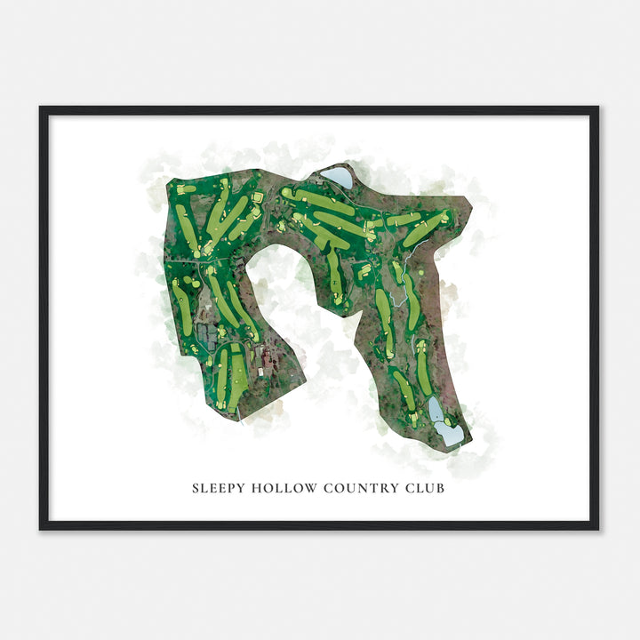 Print of Sleepy Hollow Country Club Classic Map