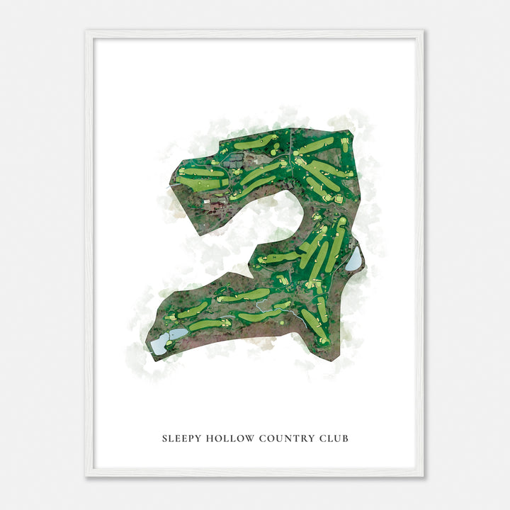 Print of Sleepy Hollow Country Club Classic Map