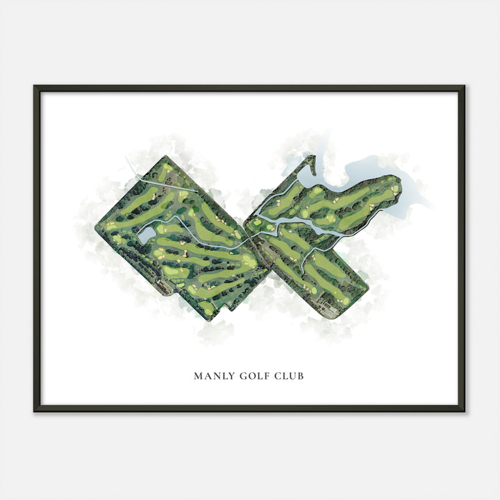 Print of Manly Golf Club Classic Map