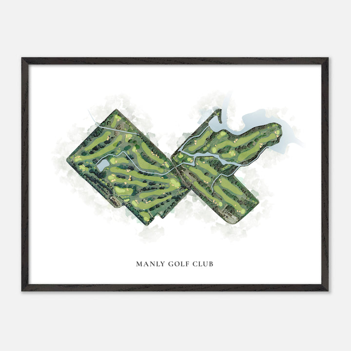 Print of Manly Golf Club Classic Map