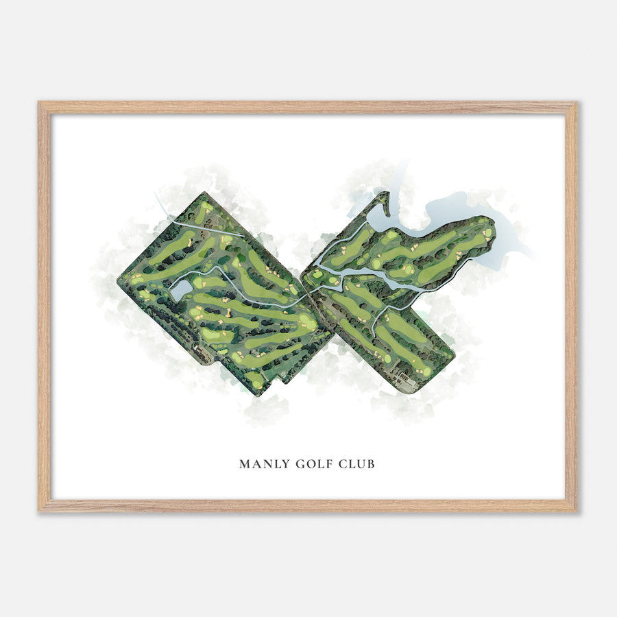 Print of Manly Golf Club Classic Map