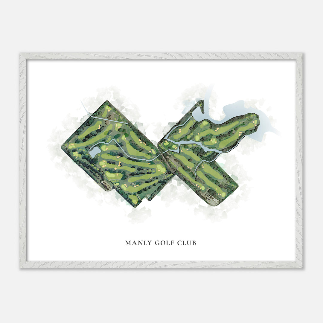 Print of Manly Golf Club Classic Map