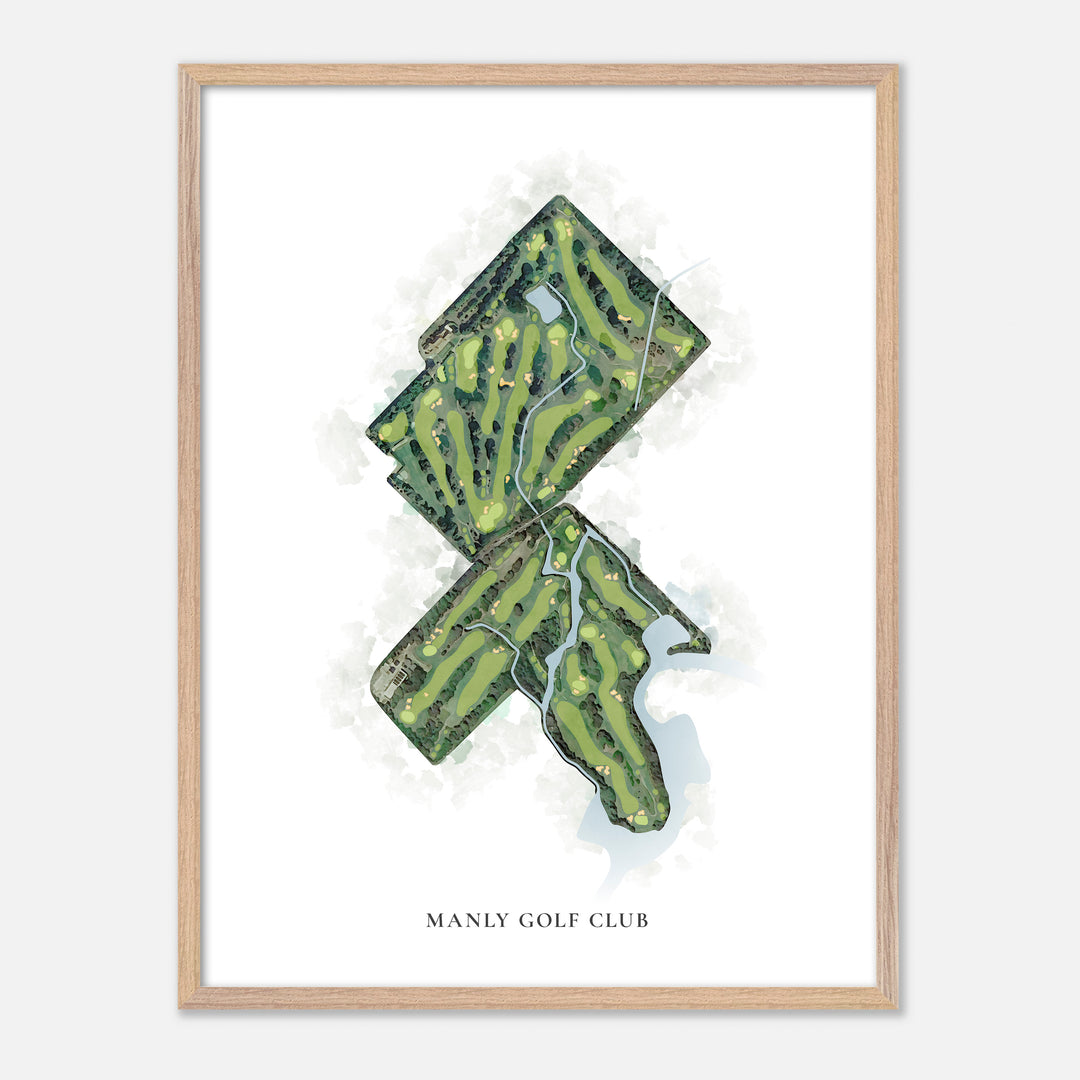 Print of Manly Golf Club Classic Map