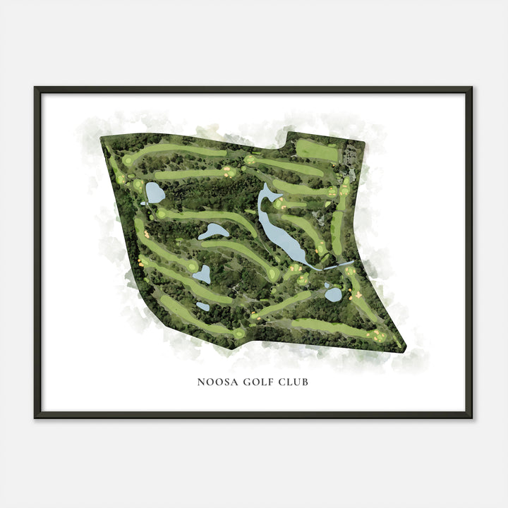 Print of Noosa Golf Club Classic Map