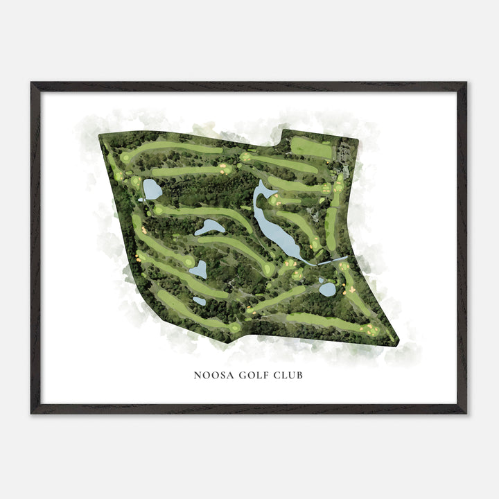 Print of Noosa Golf Club Classic Map