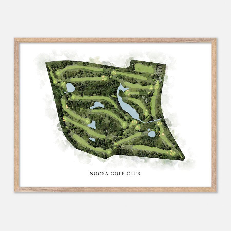 Print of Noosa Golf Club Classic Map